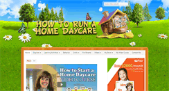 Desktop Screenshot of howtorunahomedaycare.com