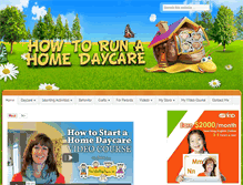 Tablet Screenshot of howtorunahomedaycare.com